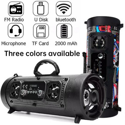 New Wireless Karaoke Smart Bluetooth Speaker, Car Audio Subwoofer, Gift for Computers/People, Street Fashion Gift - FashionTech