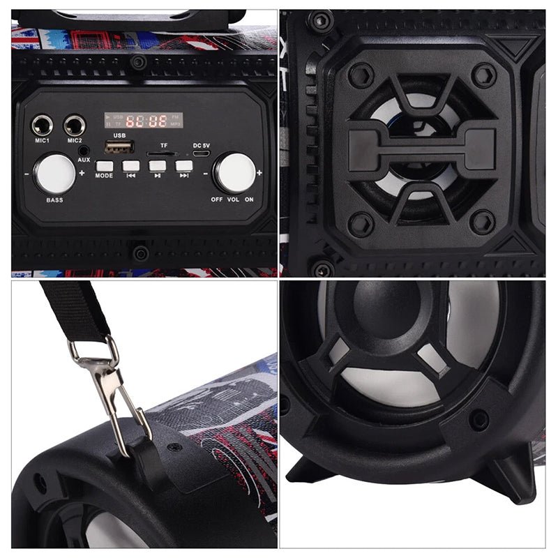 New Wireless Karaoke Smart Bluetooth Speaker, Car Audio Subwoofer, Gift for Computers/People, Street Fashion Gift - FashionTech