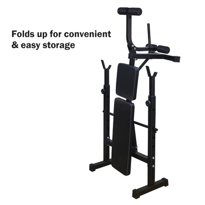 Olympic Weight Bench Bench Press Set with Squat Rack and Bench for Home Gym Full - Body Workout - Tech Tready