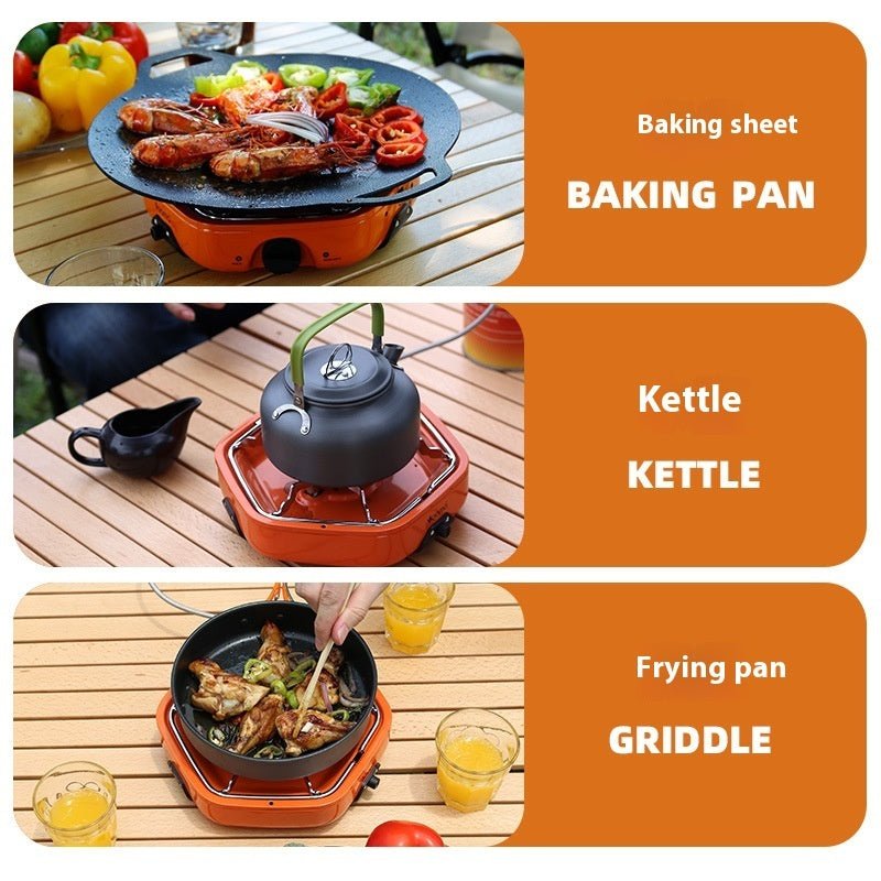 Outdoor Portable Gas Stove Portable Camping Picnic Stove Household Hot Pot Stove - FashionTech