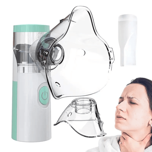 Outdoor Portable Nebulizer Silent Mesh Mini First Aid Kit Handheld Asthma Inhaler Atomizer Kids Adult Saving Emergency Device - FashionTech