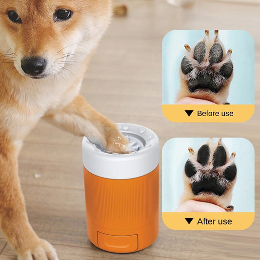 Pet Foot Washing Cup Dog Beauty Paw Cleaning Tool With Towel Feature Foot Bath Bathing Artifact - FashionTech