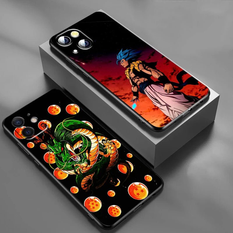 Phone Cover D - Dragon Ball Z For Apple iPhone 15 14 13 12 Pro Max Mini 11 Pro XS Max X XR 6 7 8 Plus SE 2020 Black Phone Case - FashionTech