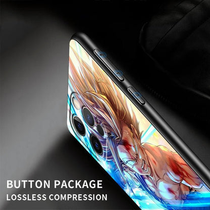 Phone Cover D - Dragon Ball Z For Apple iPhone 15 14 13 12 Pro Max Mini 11 Pro XS Max X XR 6 7 8 Plus SE 2020 Black Phone Case - FashionTech