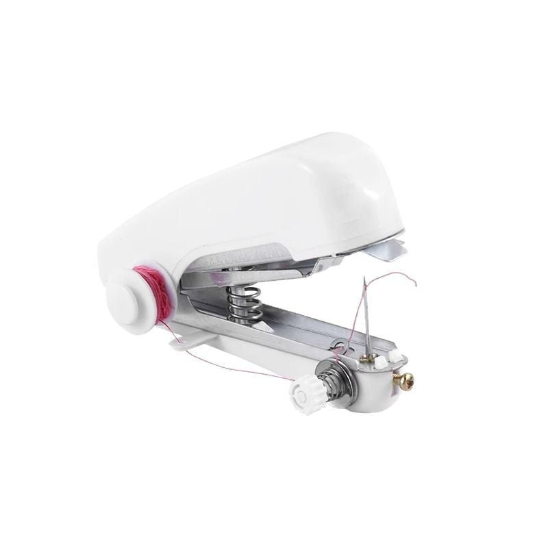 Portable manual Mini mini sewing machine household hand - held simple sewing clothes artifact pocket small sewing machine - Tech Tready