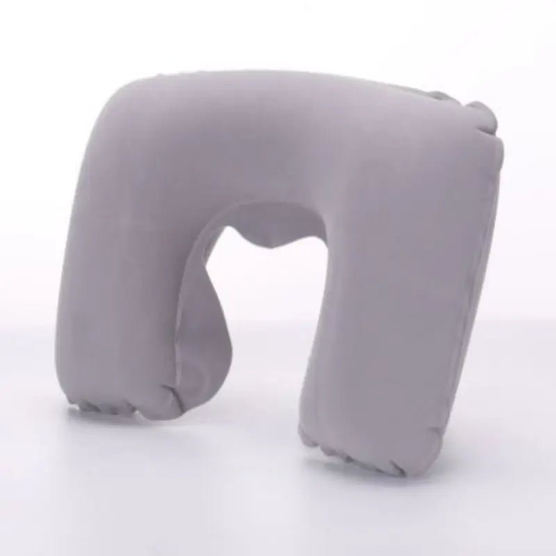 Press on Inflatable Pillow to Relax Neck Travel U - shaped Pillow Foldable and Portable with Leak Proof Device Ordinary U - shaped - FashionTech