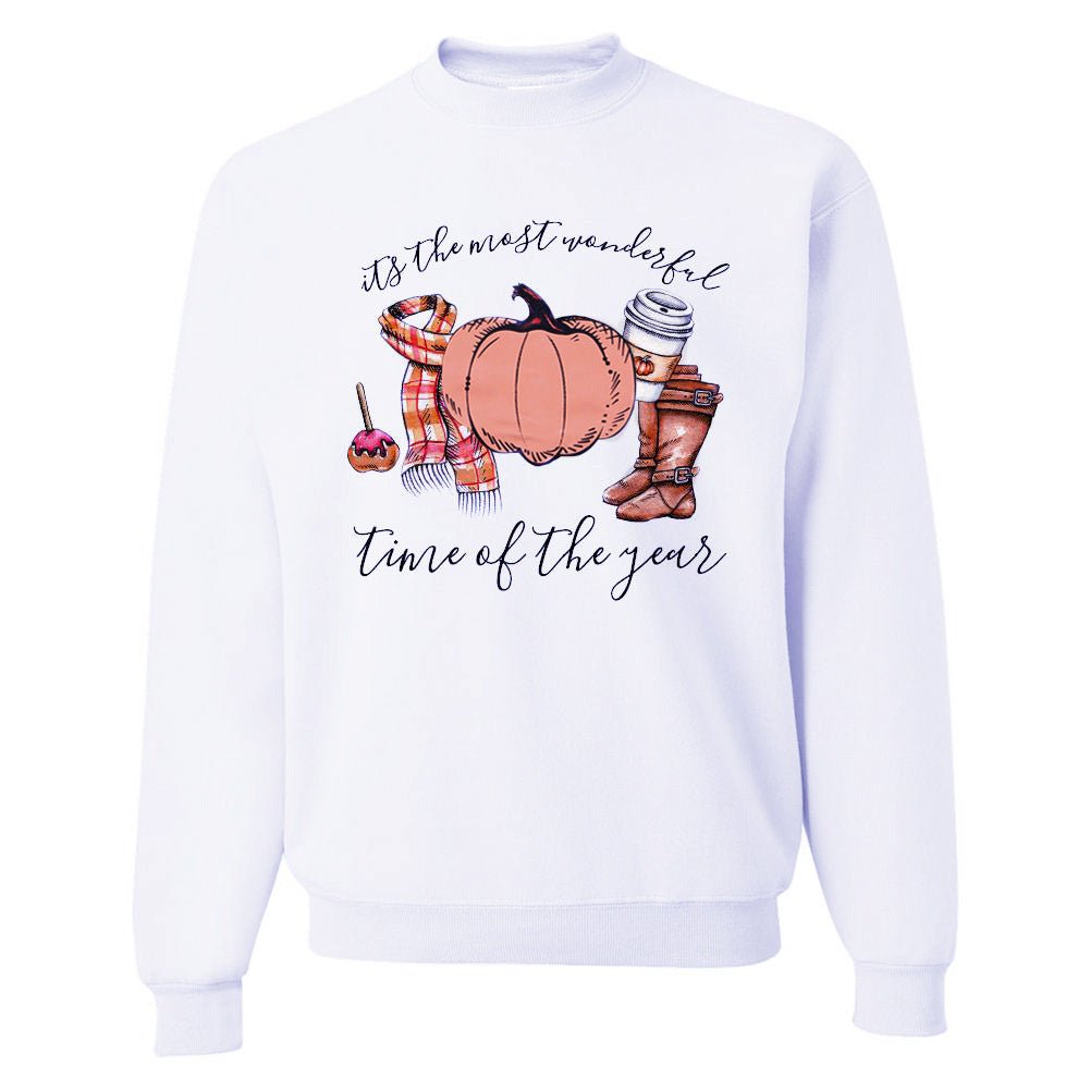 Pumpkin print hoodie - FashionTech