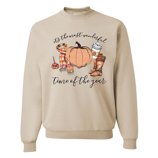Pumpkin print hoodie - FashionTech
