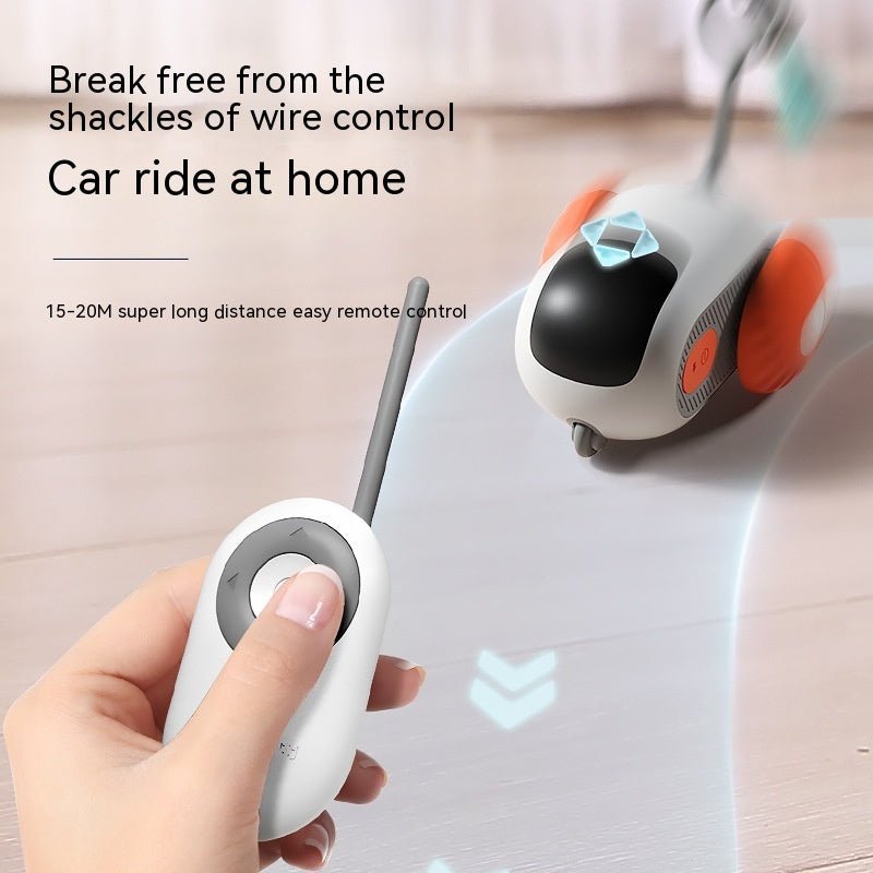 Remote Control Interactive Cat Car Toy USB Charging Chasing Automatic Self - moving Remote Smart Control Car Interactive Cat Toy Pet Products - FashionTech