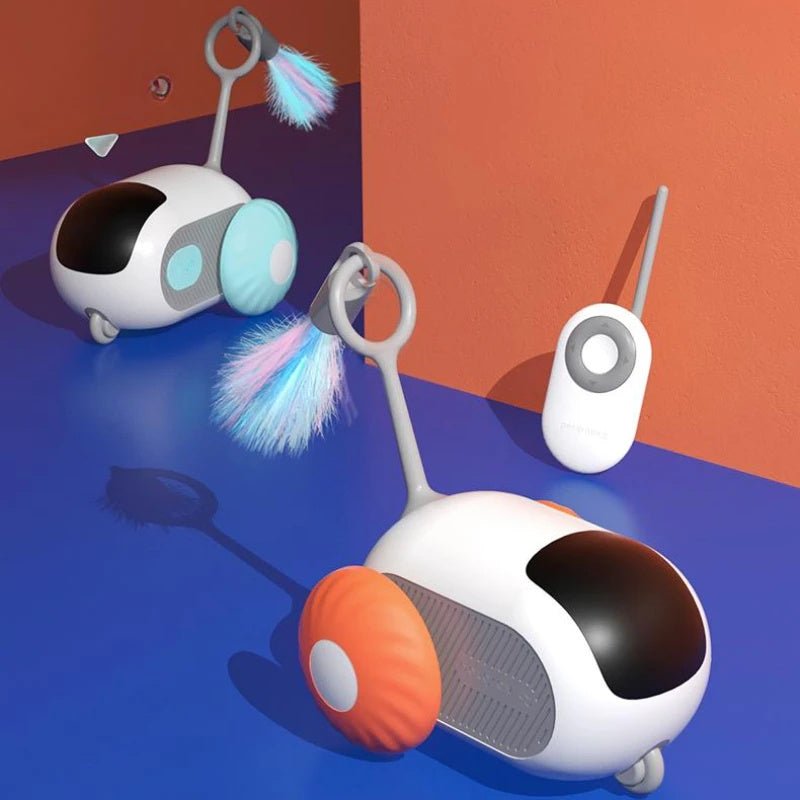 Remote Control Interactive Cat Car Toy USB Charging Chasing Automatic Self - moving Remote Smart Control Car Interactive Cat Toy Pet Products - FashionTech