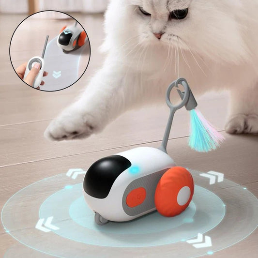 Remote Control Interactive Cat Car Toy USB Charging Chasing Automatic Self - moving Remote Smart Control Car Interactive Cat Toy Pet Products - FashionTech