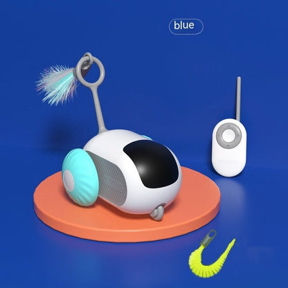 Remote Control Interactive Cat Car Toy USB Charging Chasing Automatic Self - moving Remote Smart Control Car Interactive Cat Toy Pet Products - FashionTech