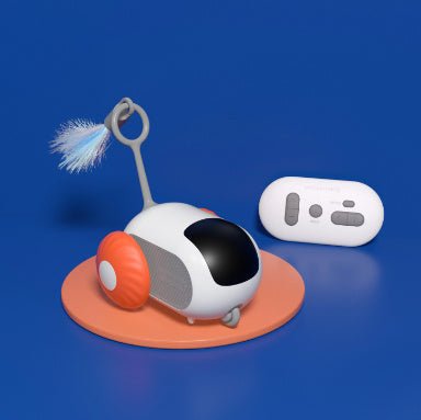 Remote Control Interactive Cat Car Toy USB Charging Chasing Automatic Self - moving Remote Smart Control Car Interactive Cat Toy Pet Products - FashionTech
