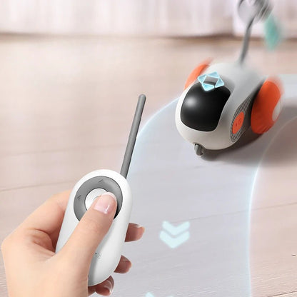 Remote Control Interactive Cat Car Toy USB Charging Chasing Automatic Self - moving Remote Smart Control Car Interactive Cat Toy Pet Products - FashionTech