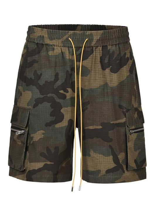 Retro casual loose summer drawstring versatile workwear trendy shorts for men - FashionTech