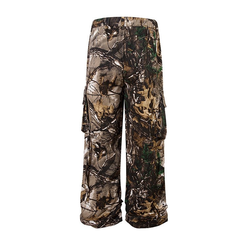 Retro Style Branches Camouflage Cargo Pants - FashionTech
