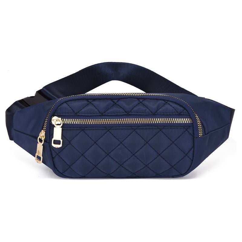 Rhombus Fanny Packs For Women Crossbody Waist Bags For Sports Hiking Cycling Running - FashionTech