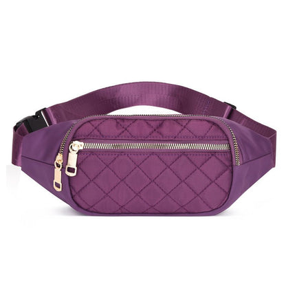 Rhombus Fanny Packs For Women Crossbody Waist Bags For Sports Hiking Cycling Running - FashionTech