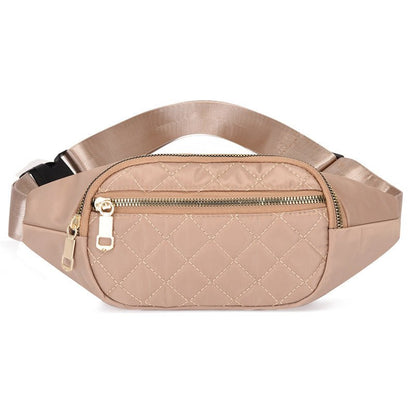 Rhombus Fanny Packs For Women Crossbody Waist Bags For Sports Hiking Cycling Running - FashionTech