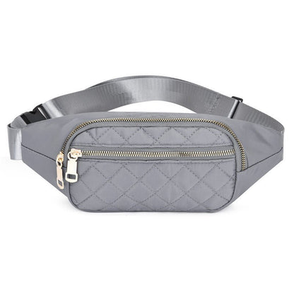 Rhombus Fanny Packs For Women Crossbody Waist Bags For Sports Hiking Cycling Running - FashionTech