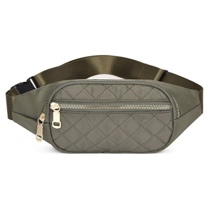Rhombus Fanny Packs For Women Crossbody Waist Bags For Sports Hiking Cycling Running - FashionTech