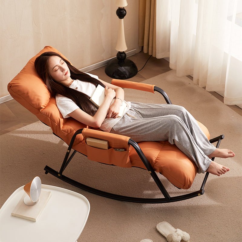 Rocking chair adult lounge chair balcony home leisure chair single lazy person sofa rocking chair lounge chair - Tech Tready