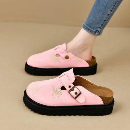 Round Toe Platform Loafers - FashionTech