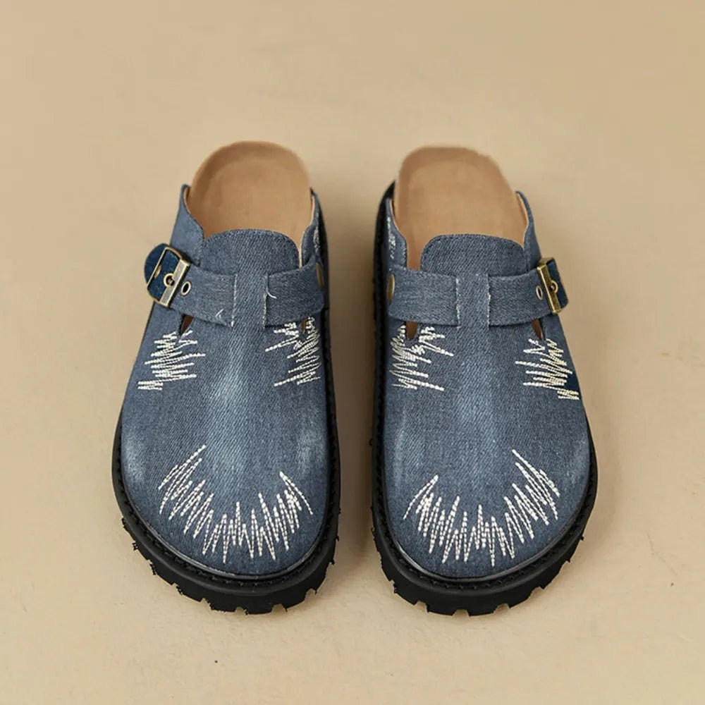 Round Toe Platform Loafers - FashionTech