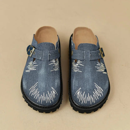 Round Toe Platform Loafers - FashionTech