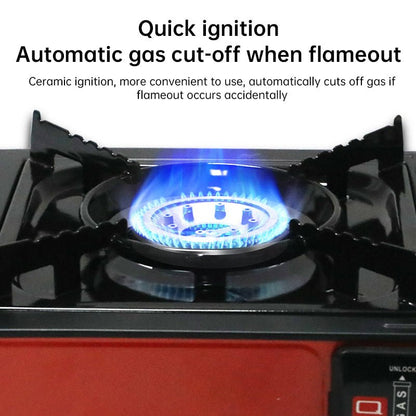 Single - burner Butane Camping Stove, windproof, adjustable, portable - Tech Tready