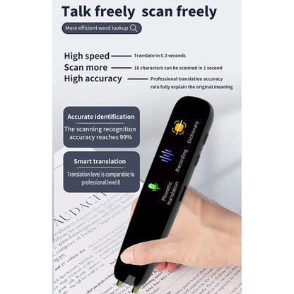 Smart AI Scan Reader Portable Voice Translator Scanner Pen WIFI AI Voice Languages Translator For Dyslexia Autism - FashionTech