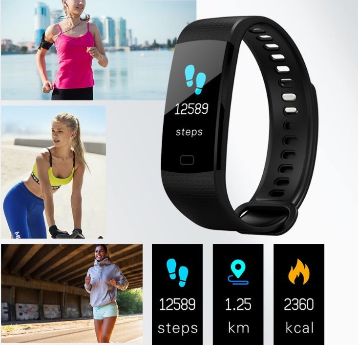 Smart Band Watch Color Screen Bracelet Heart Rate Activity Fitness tracker Band Smart Electronic Bracelet - Tech Tready
