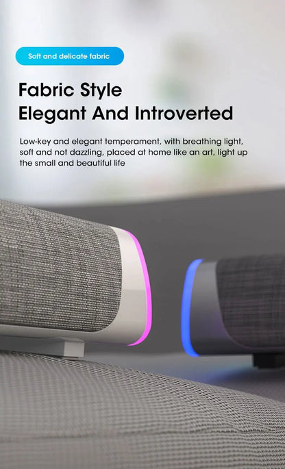 Speaker Bar Stereo Sound Subwoofer Bluetooth Speaker For Macbook Laptop Notebook PC Music Player Wired Loudspeaker - FashionTech
