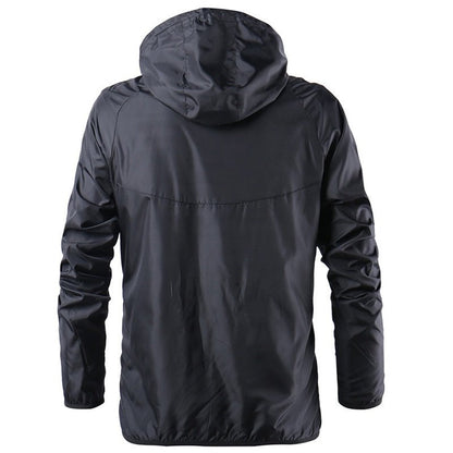 Spring Summer Mens Fashion Outerwear Windbreaker Men' S Thin Jackets Hooded Casual Sporting Coat Big Size - Tech Tready