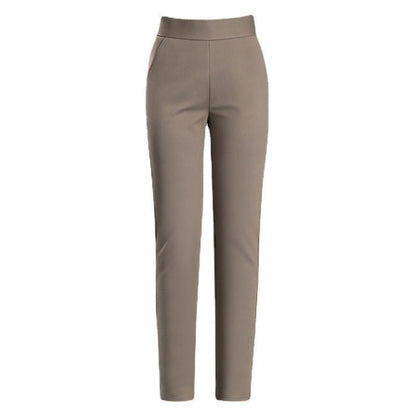 Straight Elastic High Waist Slimming Pants - FashionTech