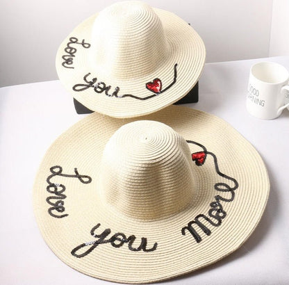 Straw cowboy hats for mother daughter - FashionTech