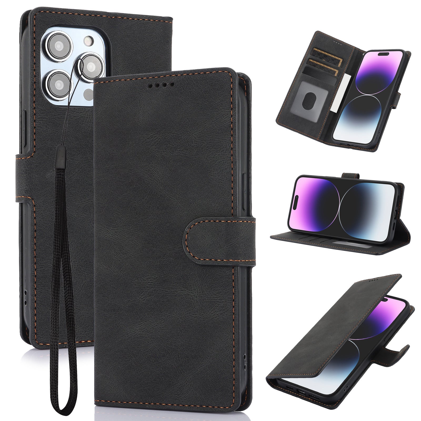 Suitable for Apple phone case FE wallet style anti drop phone leather case cover - FashionTech
