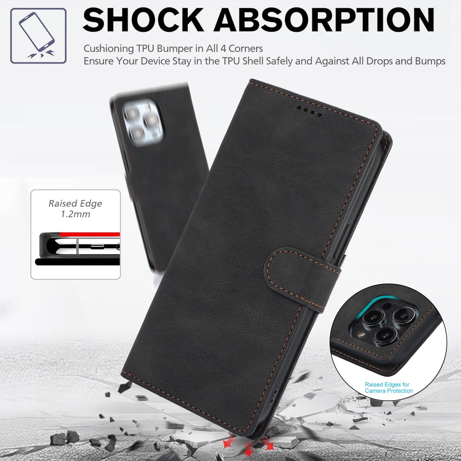 Suitable for Apple phone case FE wallet style anti drop phone leather case cover - FashionTech