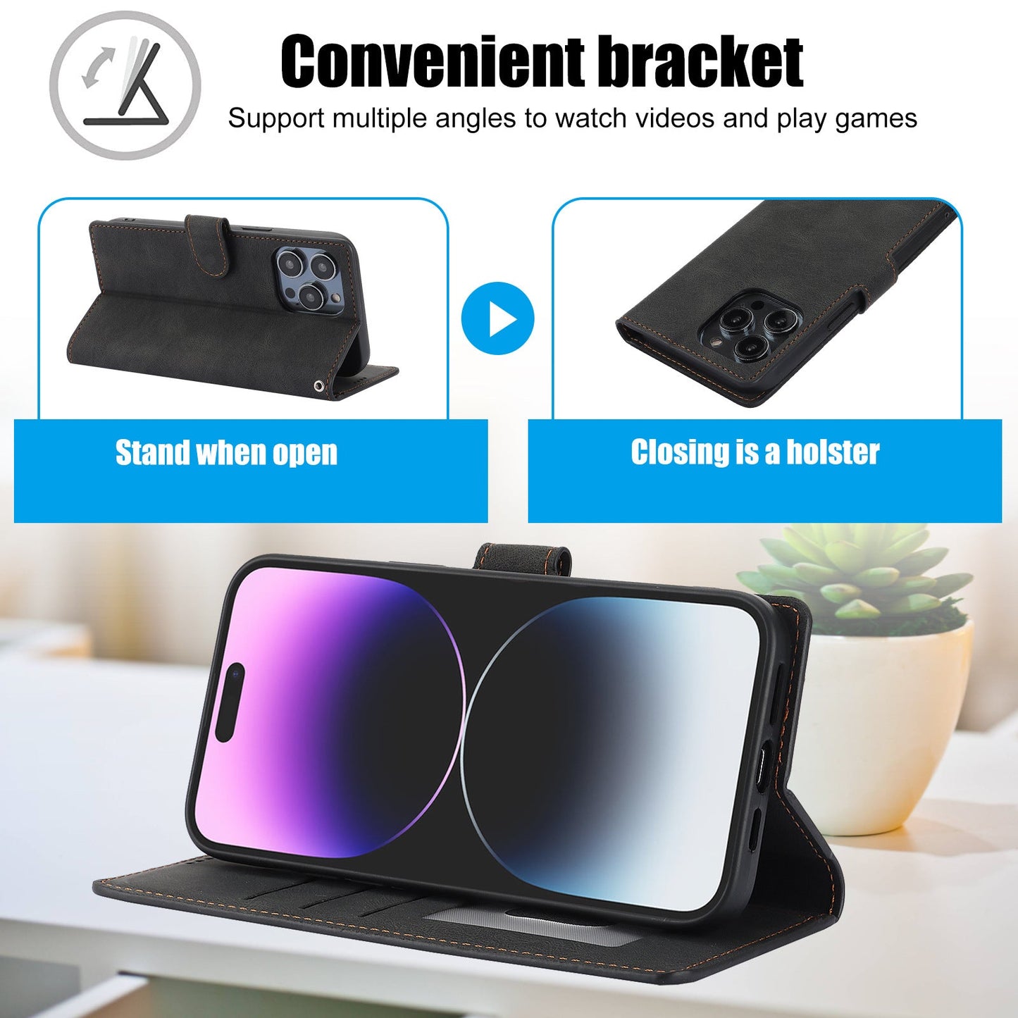 Suitable for Apple phone case FE wallet style anti drop phone leather case cover - FashionTech