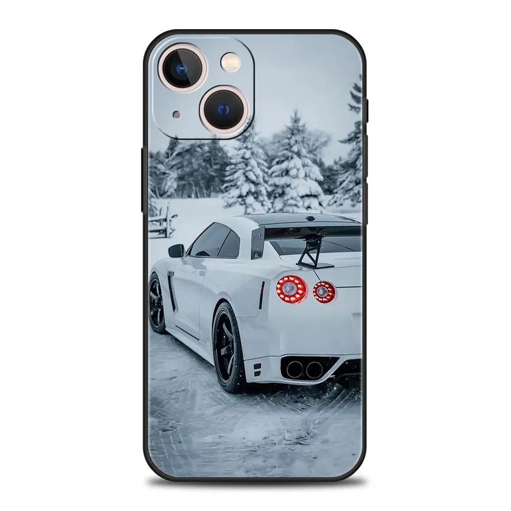 Suitable for iPhone 15 Japanese blue red JDM sports car phone case - FashionTech
