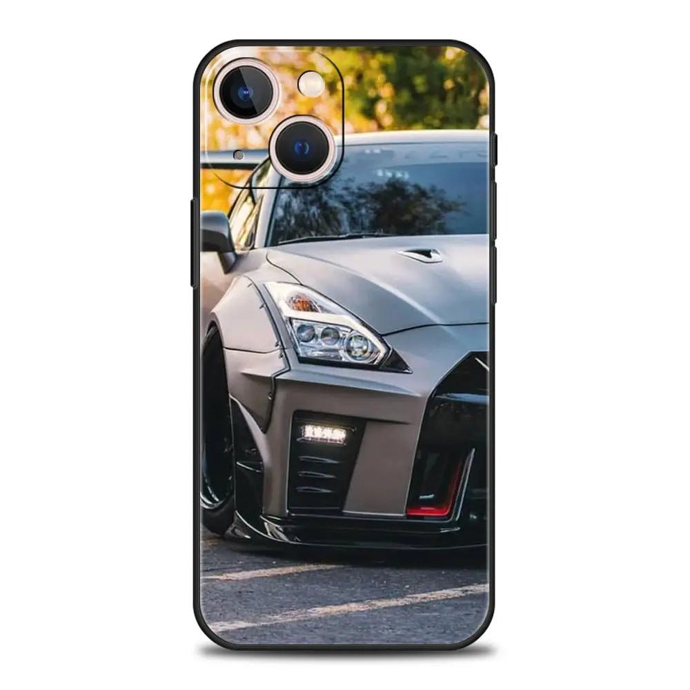 Suitable for iPhone 15 Japanese blue red JDM sports car phone case - FashionTech