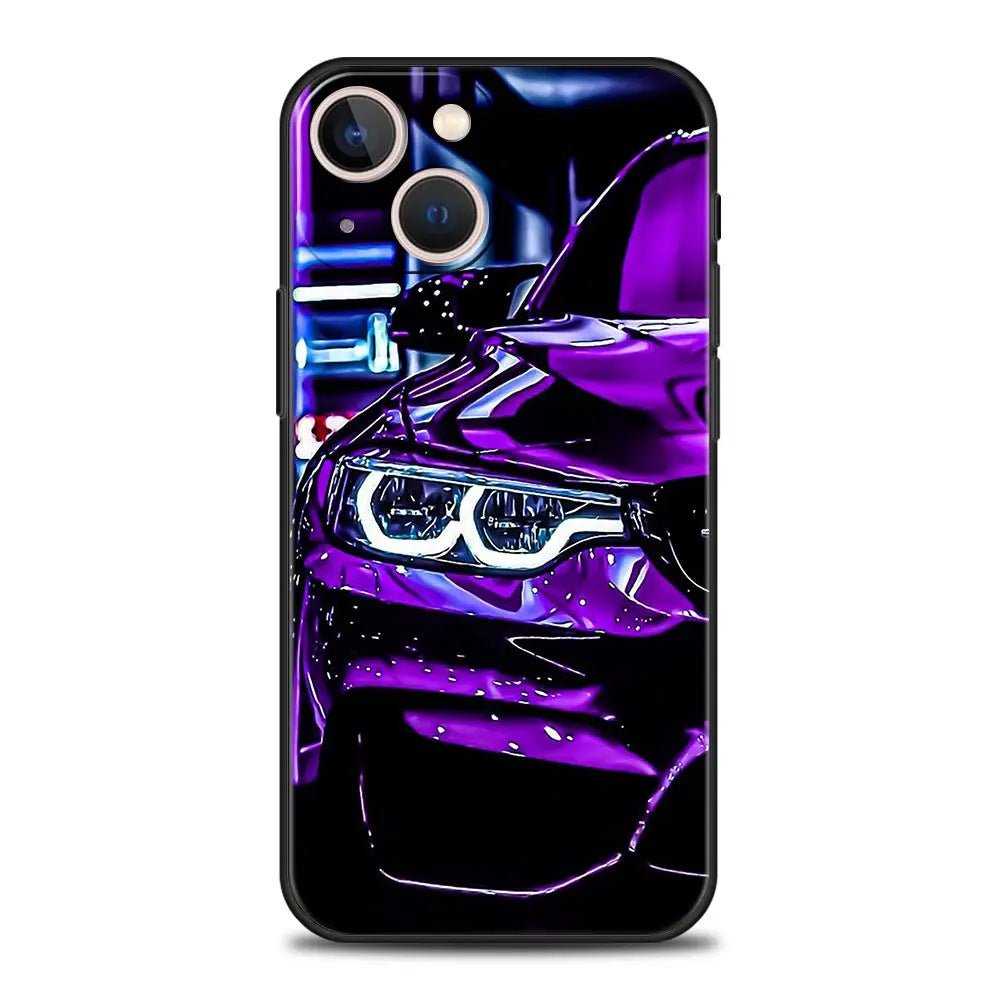 Suitable for iPhone 15 Japanese blue red JDM sports car phone case - FashionTech
