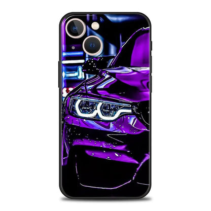 Suitable for iPhone 15 Japanese blue red JDM sports car phone case - FashionTech