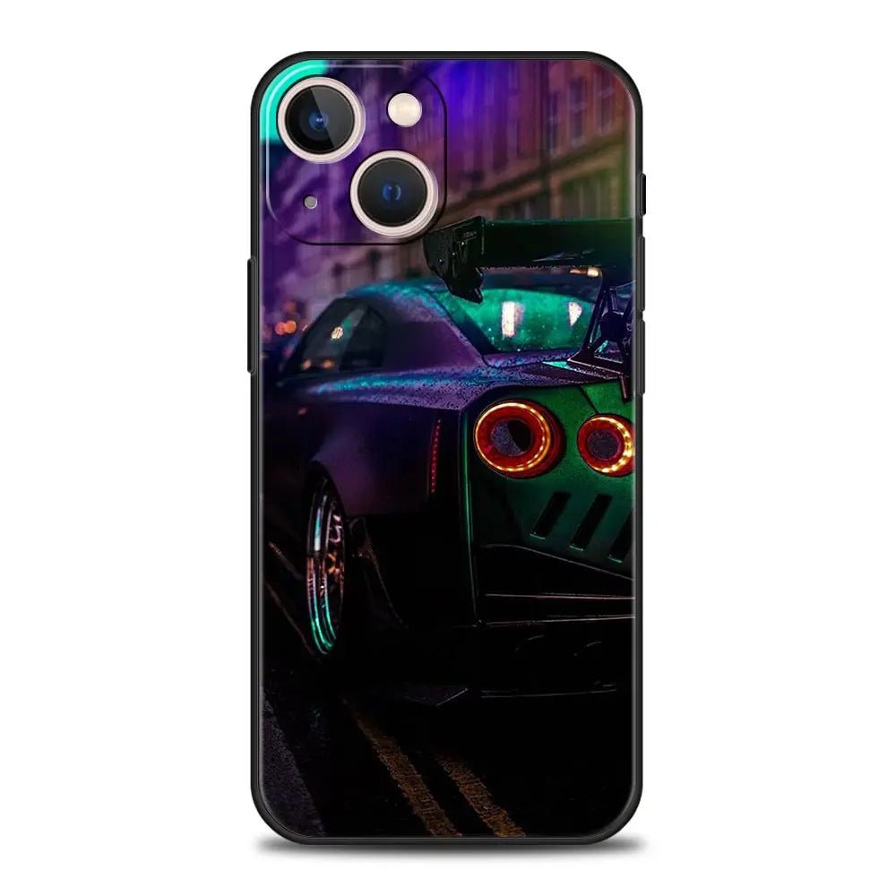 Suitable for iPhone 15 Japanese blue red JDM sports car phone case - FashionTech