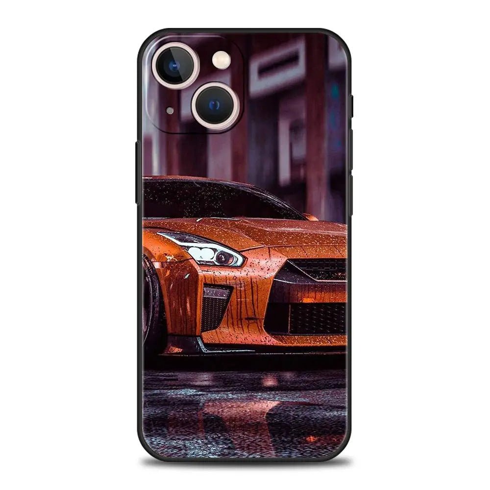 Suitable for iPhone 15 Japanese blue red JDM sports car phone case - FashionTech