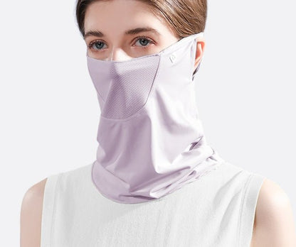 Summer Face Cover Face Scarf Balaclava UV Protction Earloop Neck Gaiter Breathable Outdoor Sports Women - Tech Tready