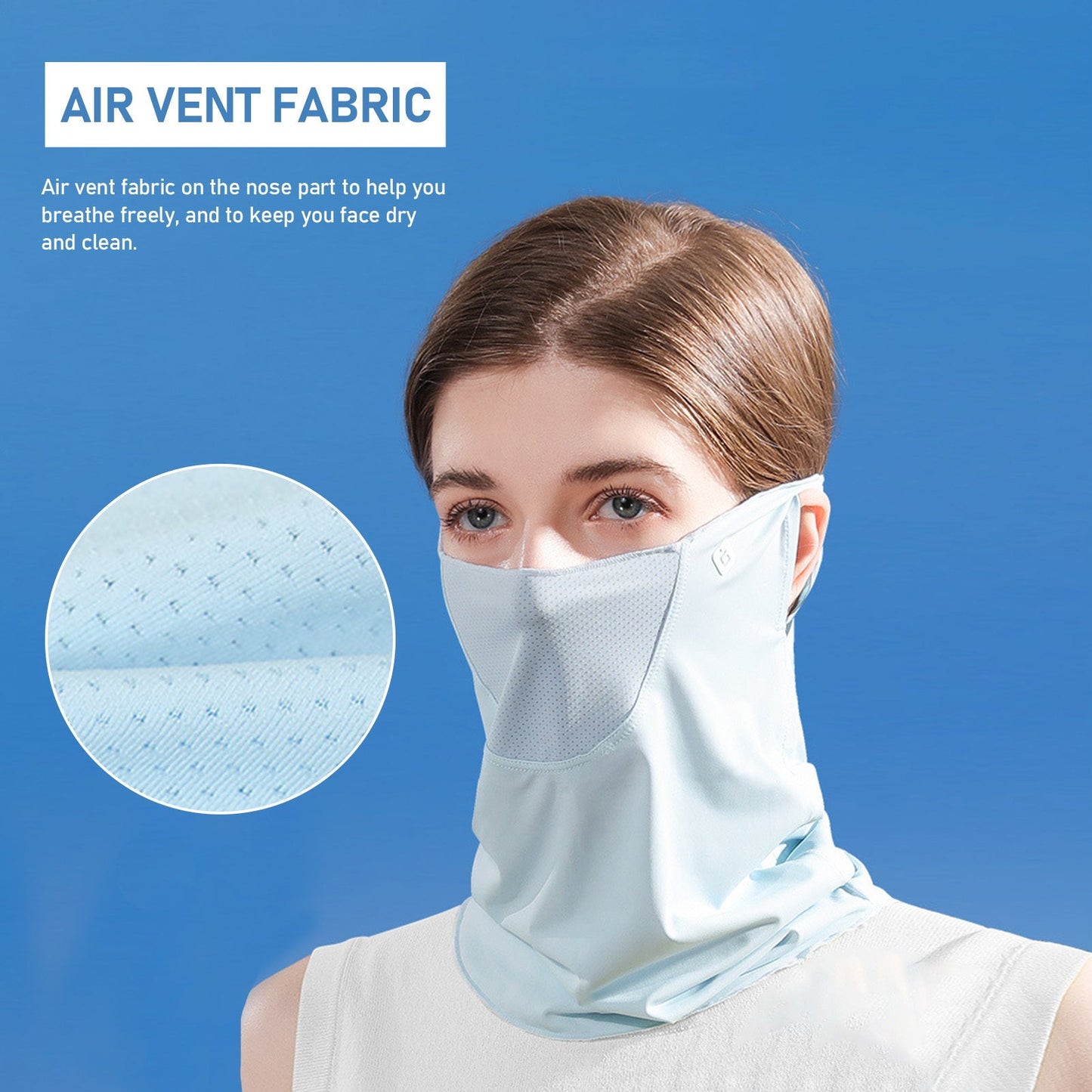 Summer Face Cover Face Scarf Balaclava UV Protction Earloop Neck Gaiter Breathable Outdoor Sports Women - Tech Tready