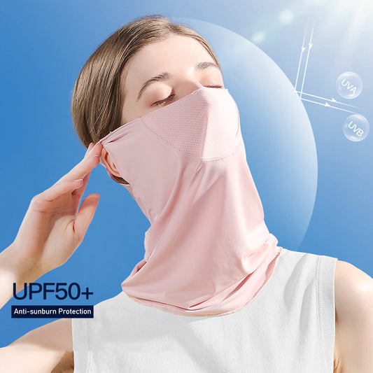 Summer Face Cover Face Scarf Balaclava UV Protction Earloop Neck Gaiter Breathable Outdoor Sports Women - Tech Tready