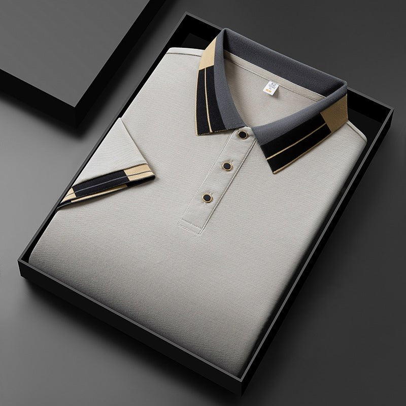 Summer new fashionable casual trend simple lapel t-shirt for men - FashionTech