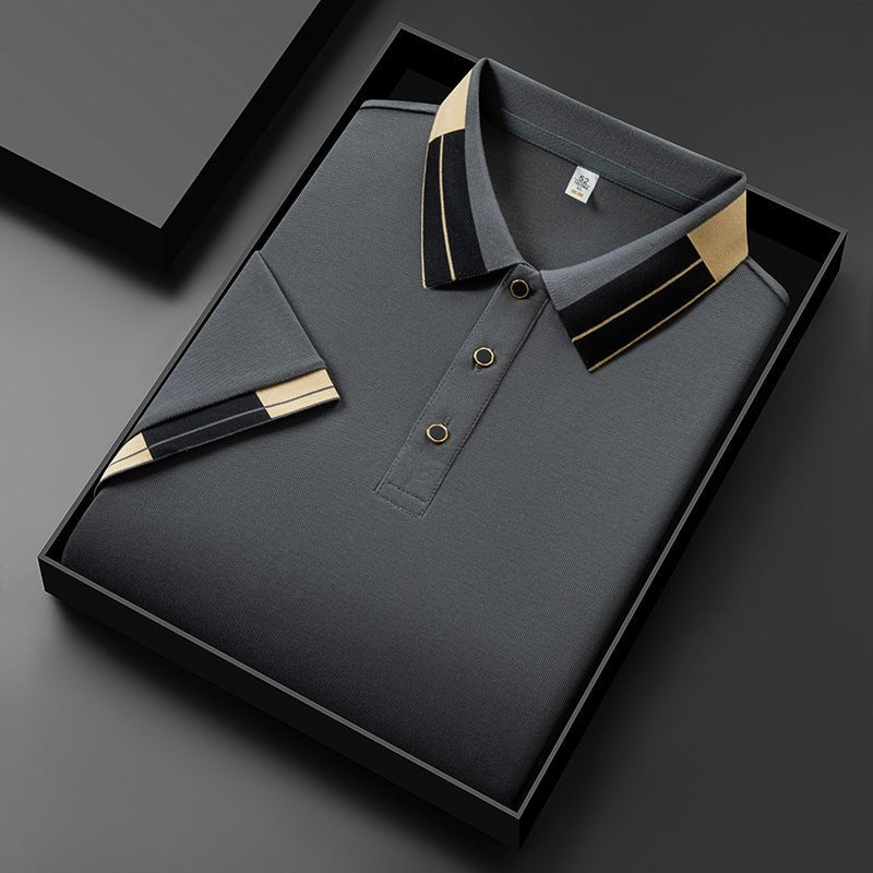 Summer new fashionable casual trend simple lapel t-shirt for men - FashionTech